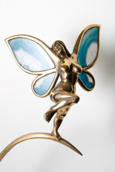 Sculpture titled ""Butterfly"" by Zigmunds Bielis, Original Artwork, Metals
