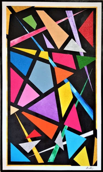 Painting titled "INTERSECCION II" by Bittor, Original Artwork, Acrylic