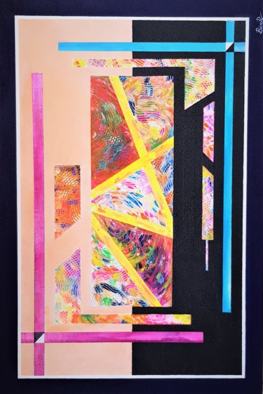 Painting titled "SIMPLEX" by Bittor, Original Artwork, Acrylic