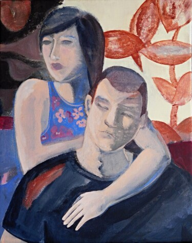 Painting titled "US" by Paolo Bigelli, Original Artwork, Acrylic