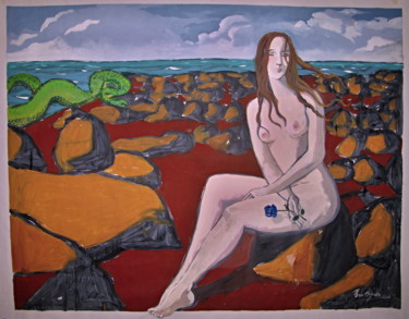 Malerei mit dem Titel "Andromeda" von Paolo Bigelli, Original-Kunstwerk, Acryl