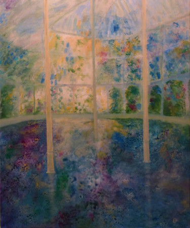 Painting titled "palacio de cristal.…" by Marc Bignon, Original Artwork, Acrylic