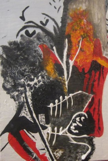 Malerei mit dem Titel "Auf dem Land" von Elsbeth Regenbrecht, Original-Kunstwerk, Öl