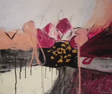 Malerei mit dem Titel "Blumenkomposition" von Elsbeth Regenbrecht, Original-Kunstwerk