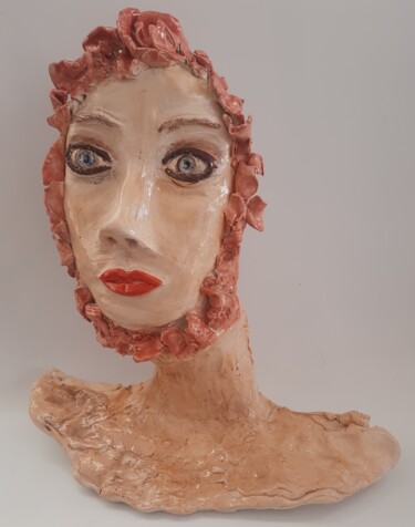 Scultura intitolato "Emontional Red - Ce…" da Bilge Dogrucuoglu, Opera d'arte originale, Ceramica