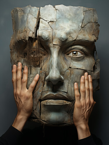 Digital Arts με τίτλο "Sculpture 1" από Bilge Paksoylu, Αυθεντικά έργα τέχνης, Εικόνα που δημιουργήθηκε με AI