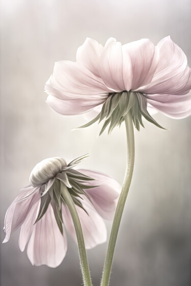 Digital Arts titled "Flower Friends 2" by Bilge Paksoylu, Original Artwork, AI generated image