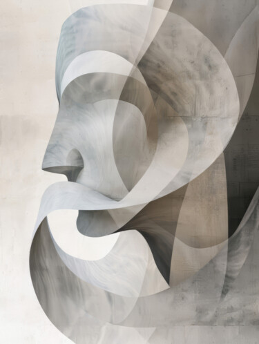Digital Arts με τίτλο "Abstract Geometric…" από Bilge Paksoylu, Αυθεντικά έργα τέχνης, Εικόνα που δημιουργήθηκε με AI