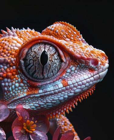 Arts numériques intitulée "Macro Animal Art" par Bilge Paksoylu, Œuvre d'art originale, Image générée par l'IA