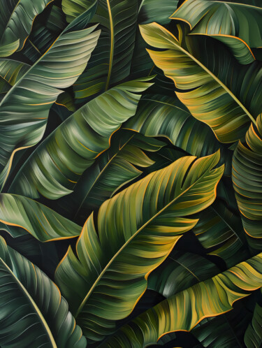 Arte digital titulada "Green Plants" por Bilge Paksoylu, Obra de arte original, Imagen generada por IA