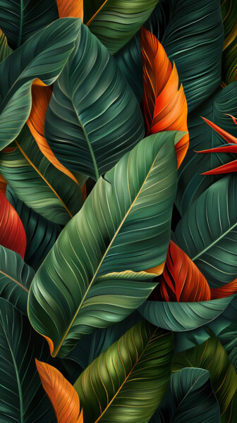 Digitale Kunst getiteld "Plants 20" door Bilge Paksoylu, Origineel Kunstwerk, AI gegenereerde afbeelding