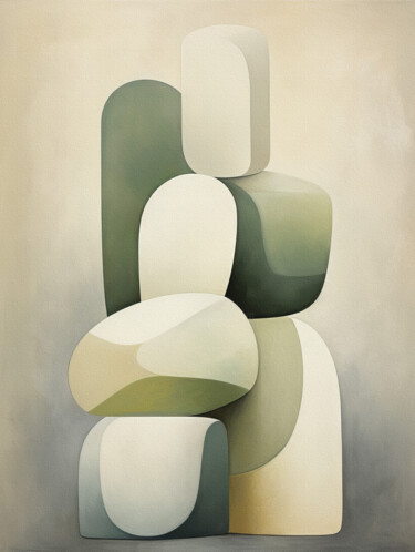 Arte digital titulada "Geometric Abstract…" por Bilge Paksoylu, Obra de arte original, Imagen generada por IA