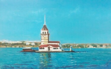 Painting titled "Morning in İstanbul" by Bilgehan Altinoglu, Original Artwork, Acrylic