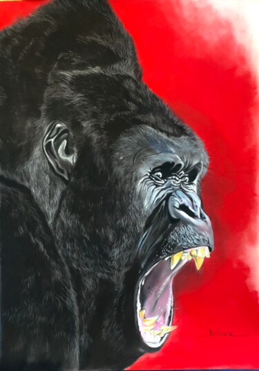 Drawing titled "« Silver »" by Franck Bilger, Original Artwork, Pastel