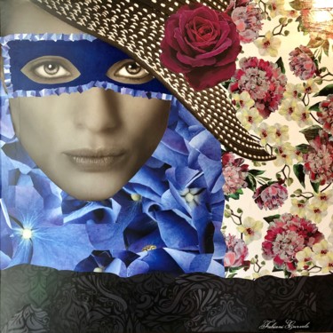 Collages titled "A Mascarada" by Fabiani Curvelo, Original Artwork, Collages
