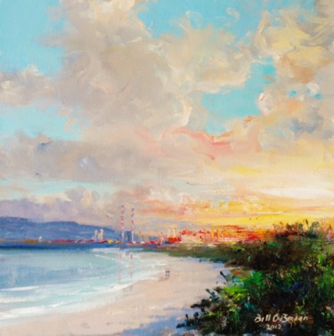Painting titled "Evening on Dollymou…" by Bill O'Brien, Original Artwork, Oil