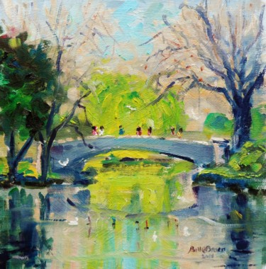 Painting titled "Spring at Stephens…" by Bill O'Brien, Original Artwork, Oil