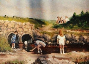Painting titled "Wicklow Picnic" by Bill O'Brien, Original Artwork