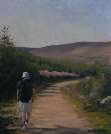 Painting titled "Hill Walker" by Bill O'Brien, Original Artwork