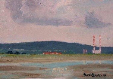 Картина под названием "Cloud over Dublin B…" - Bill O'Brien, Подлинное произведение искусства, Масло
