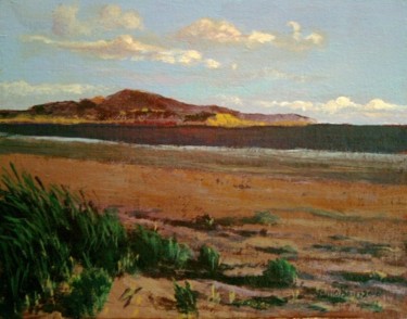 Painting titled "Howth from Dollymou…" by Bill O'Brien, Original Artwork, Oil