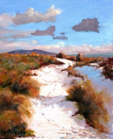 Painting titled "Snow Dunes Dollymou…" by Bill O'Brien, Original Artwork, Oil