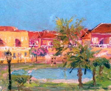 Painting titled "Cabo Roig" by Bill O'Brien, Original Artwork, Oil