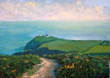 Painting titled "Howth Hill Walk" by Bill O'Brien, Original Artwork, Oil