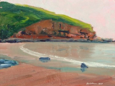 Peinture intitulée "The Strand  Dunmore…" par Bill O'Brien, Œuvre d'art originale, Huile