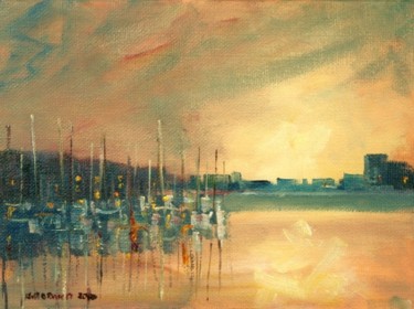 Painting titled "Howth XV" by Bill O'Brien, Original Artwork, Oil