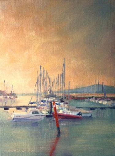 Painting titled "Howth XVI" by Bill O'Brien, Original Artwork, Oil