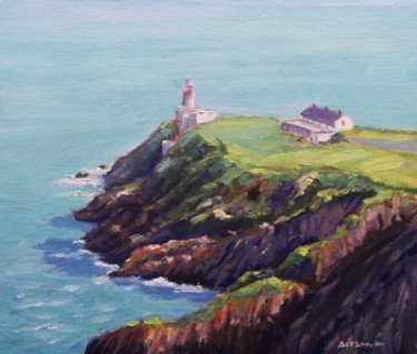 Painting titled "Howth Head" by Bill O'Brien, Original Artwork, Oil