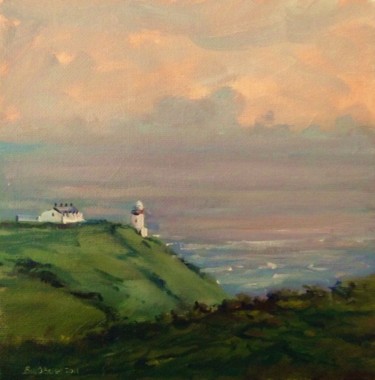 Painting titled "Bailey Howth Eve." by Bill O'Brien, Original Artwork, Oil