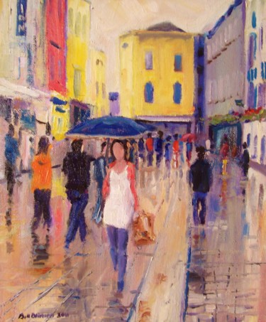 Painting titled "Galway Girl" by Bill O'Brien, Original Artwork, Oil