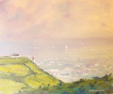 Painting titled "Bailey Lighthouse H…" by Bill O'Brien, Original Artwork, Oil