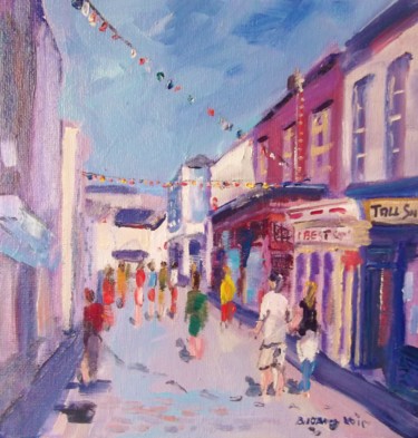 Картина под названием "Falmouth Cornwall." - Bill O'Brien, Подлинное произведение искусства, Масло