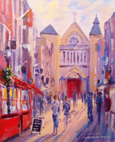 Painting titled "Anne Street Afterno…" by Bill O'Brien, Original Artwork, Oil