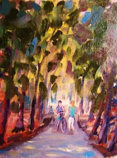 Painting titled "St Annes. Stop for…" by Bill O'Brien, Original Artwork, Oil