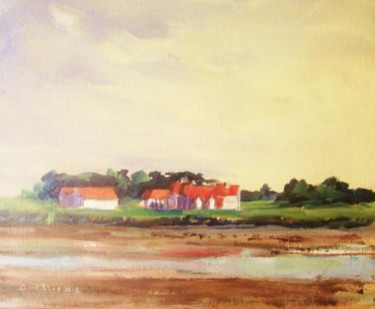 Peinture intitulée "Portmarnock Links" par Bill O'Brien, Œuvre d'art originale, Huile