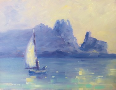 Картина под названием "Morning Sail Irelan…" - Bill O'Brien, Подлинное произведение искусства, Масло
