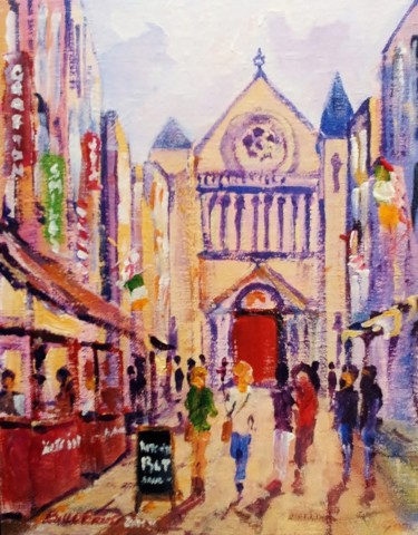Painting titled "South Anne Street D…" by Bill O'Brien, Original Artwork, Oil