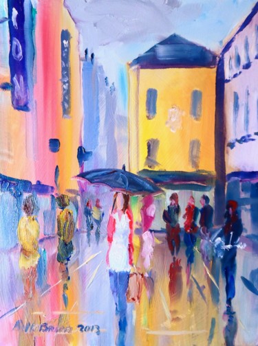 Painting titled "Galway Girl and Ban…" by Bill O'Brien, Original Artwork, Oil