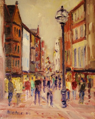 Pintura intitulada "Grafton Street Brow…" por Bill O'Brien, Obras de arte originais, Óleo