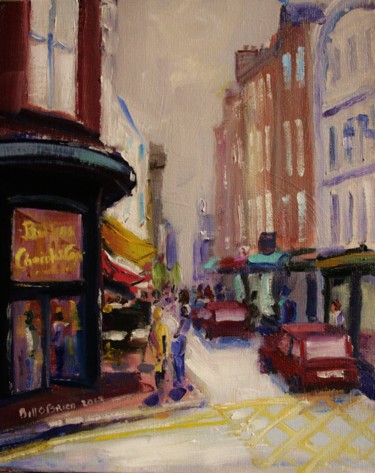 Painting titled "South William St. S…" by Bill O'Brien, Original Artwork, Oil