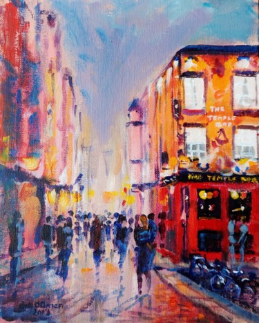 Painting titled "The Temple Bar Dubl…" by Bill O'Brien, Original Artwork