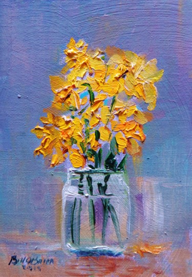 Painting titled "Spring Bouquet" by Bill O'Brien, Original Artwork, Oil