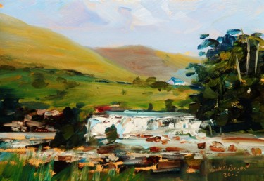 Painting titled "Falls at Ashleigh,…" by Bill O'Brien, Original Artwork, Oil