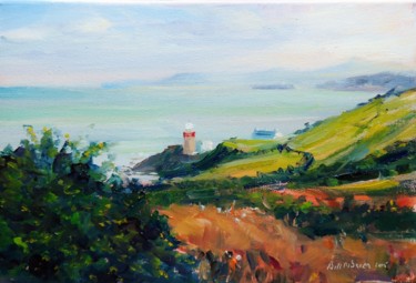 Painting titled "Howth, Cliff Walks" by Bill O'Brien, Original Artwork, Oil