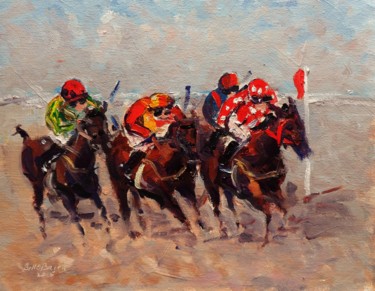 Painting titled "Horse Racing Laytow…" by Bill O'Brien, Original Artwork