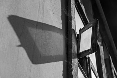 Window leaf in a half-abandoned house Photographie intitulée "Window leaf in a ha…" par Andrii Bilonozhko, Œuvre d'art originale, Light Painting